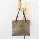 GUCCI GG Supreme Web Sherry Line Tote Bag PVC Beige 002 63 0048 Auth gh1436-21