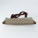 GUCCI GG Supreme Web Sherry Line Tote Bag PVC Beige 002 63 0048 Auth gh1436-5