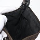 FENDI Zucchino Canvas Shoulder Bag Brown Auth gh1439-23