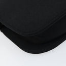 PRADA Chain Shoulder Bag cotton Black Auth gh1441-15