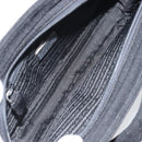 PRADA Chain Shoulder Bag cotton Black Auth gh1441-9