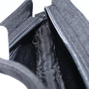 PRADA Chain Shoulder Bag cotton Black Auth gh1441-21