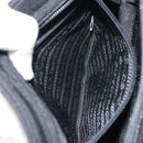 PRADA Chain Shoulder Bag cotton Black Auth gh1441-24