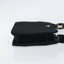 PRADA Chain Shoulder Bag cotton Black Auth gh1441-3