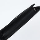 PRADA Chain Shoulder Bag cotton Black Auth gh1441-6