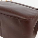 PRADA Umhängetasche Leder Braun Gold Auth gh1442-15