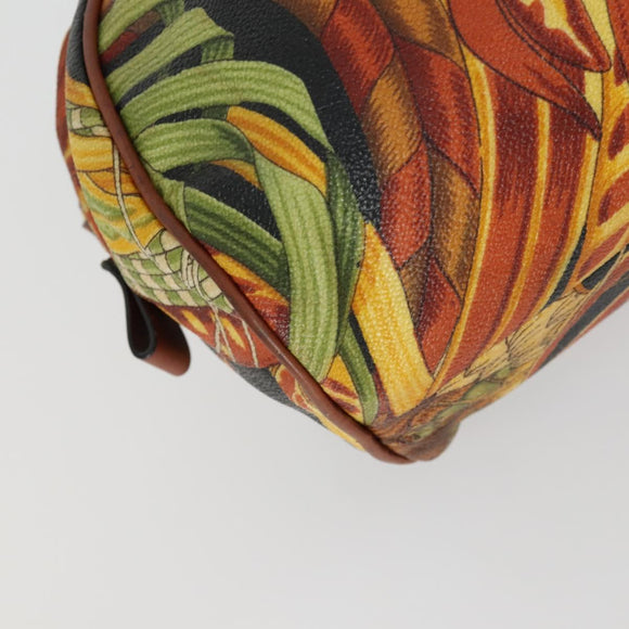 Salvatore Ferragamo Botanical Pattern Shoulder Bag PVC Multicolor Auth gh1445
