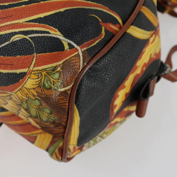 Salvatore Ferragamo Botanical Pattern Shoulder Bag PVC Multicolor Auth gh1445