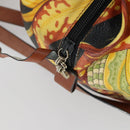 Salvatore Ferragamo Botanical Pattern Shoulder Bag PVC Multicolor Auth gh1445-14
