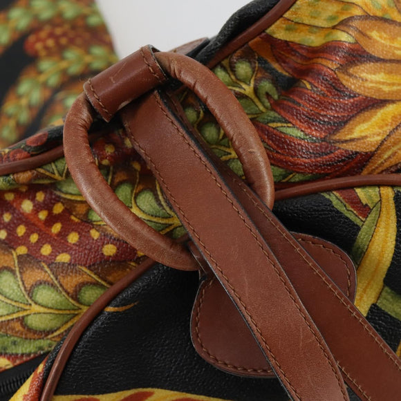 Salvatore Ferragamo Botanical Pattern Shoulder Bag PVC Multicolor Auth gh1445