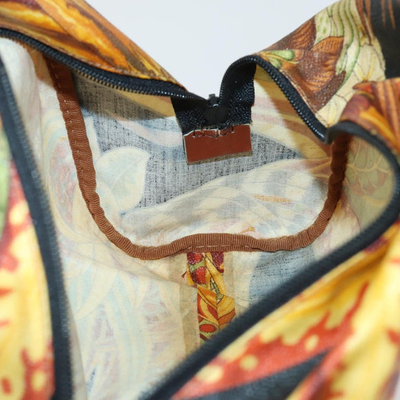 Salvatore Ferragamo Botanical Pattern Shoulder Bag PVC Multicolor Auth gh1445