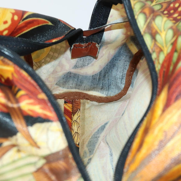 Salvatore Ferragamo Botanical Pattern Shoulder Bag PVC Multicolor Auth gh1445