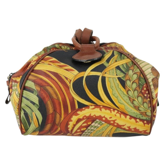 Salvatore Ferragamo Botanical Pattern Shoulder Bag PVC Multicolor Auth gh1445