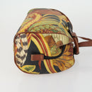 Salvatore Ferragamo Botanical Pattern Shoulder Bag PVC Multicolor Auth gh1445-4