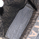 FENDI Zucca Canvas Tote Bag Black Brown Auth gh1447-16