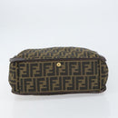 FENDI Zucca Canvas Tragetasche Schwarz Braun Auth gh1447-5