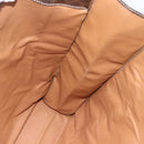 CELINE Macadam Canvas Hand Bag PVC Leather Brown Gold Auth gh1448-18