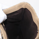 GUCCI GG Supreme Hand Bag PVC Beige Silver 117551 Auth gh1449-20