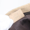 GUCCI GG Supreme Hand Bag PVC Beige Silver 117551 Auth gh1449-12