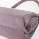 PRADA Hand Bag Suede Purple Silver Auth gh1452-14