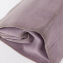 PRADA Hand Bag Suede Purple Silver Auth gh1452-15