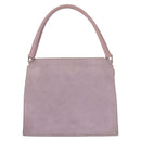 PRADA Hand Bag Suede Purple Silver Auth gh1452-13