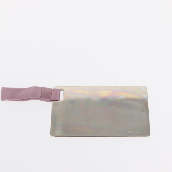 PRADA Hand Bag Suede Purple Silver Auth gh1452