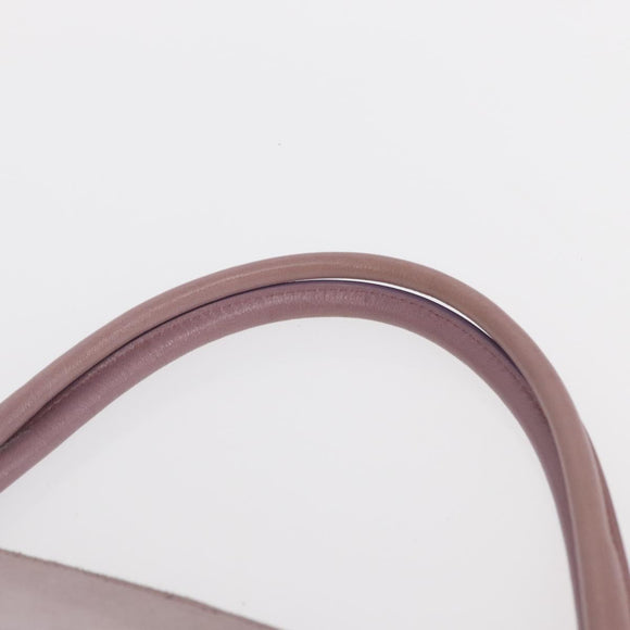 PRADA Hand Bag Suede Purple Silver Auth gh1452