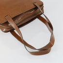 CELINE Macadam Canvas Shoulder Bag Leather PVC 2 Set Brown Auth gh1455-5