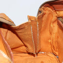 MCM Vicetos Logogram Hand Bag PVC Leather Brown Gold Auth gh1457-20