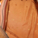 MCM Vicetos Logogram Hand Bag PVC Leather 2way Brown Gold Auth gh1459-11