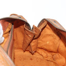 MCM Vicetos Logogram Hand Bag PVC Leather 2way Brown Gold Auth gh1459-19