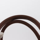 MCM Vicetos Logogram Hand Bag PVC Leather 2way Brown Gold Auth gh1459-8