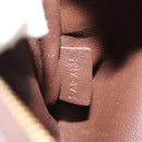 CELINE Trapeze Hand Bag Leather 2way Brown Black gold Auth gh1464-28