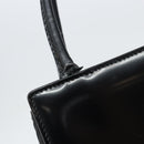 Christian Dior Hand Bag Leather Black Silver Auth gh1468-15