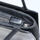 Christian Dior Hand Bag Leather Black Silver Auth gh1468-16
