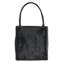 Christian Dior Hand Bag Leather Black Silver Auth gh1468-3