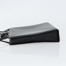 Christian Dior Hand Bag Leather Black Silver Auth gh1468-5