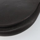 Christian Dior Shoulder Bag Leather Brown Gold Auth gh1469-16