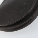 Christian Dior Shoulder Bag Leather Brown Gold Auth gh1469-9