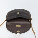Christian Dior Shoulder Bag Leather Brown Gold Auth gh1469-10