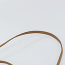 Christian Dior Shoulder Bag Leather Brown Gold Auth gh1469-8