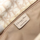 Christian Dior Trotter Canvas Romantic Tote Bag PVC Beige Silver Auth gh1473-17