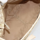 Christian Dior Trotter Canvas Romantic Tote Bag PVC Beige Silver Auth gh1473-11