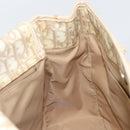 Christian Dior Trotter Canvas Romantic Tote Bag PVC Beige Silver Auth gh1473-18