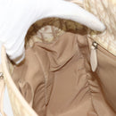 Christian Dior Trotter Canvas Romantic Tote Bag PVC Beige Silver Auth gh1473-19