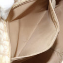 Christian Dior Trotter Canvas Romantic Tote Bag PVC Beige Silver Auth gh1473-21