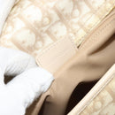 Christian Dior Trotter Canvas Romantic Tote Bag PVC Beige Silver Auth gh1473-12