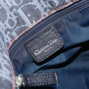 Christian Dior Trotter Canvas Shoulder Bag Navy Silver Auth gh1474-19