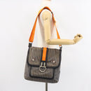 Christian Dior Trotter Canvas Shoulder Bag Navy Silver Auth gh1474-25